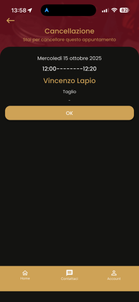 Annullamento appuntamento